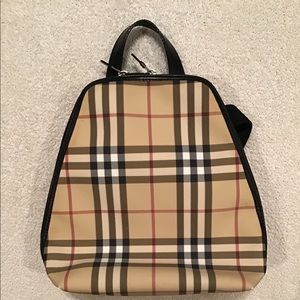 Authentic Burberry Nova Check canvas backpack